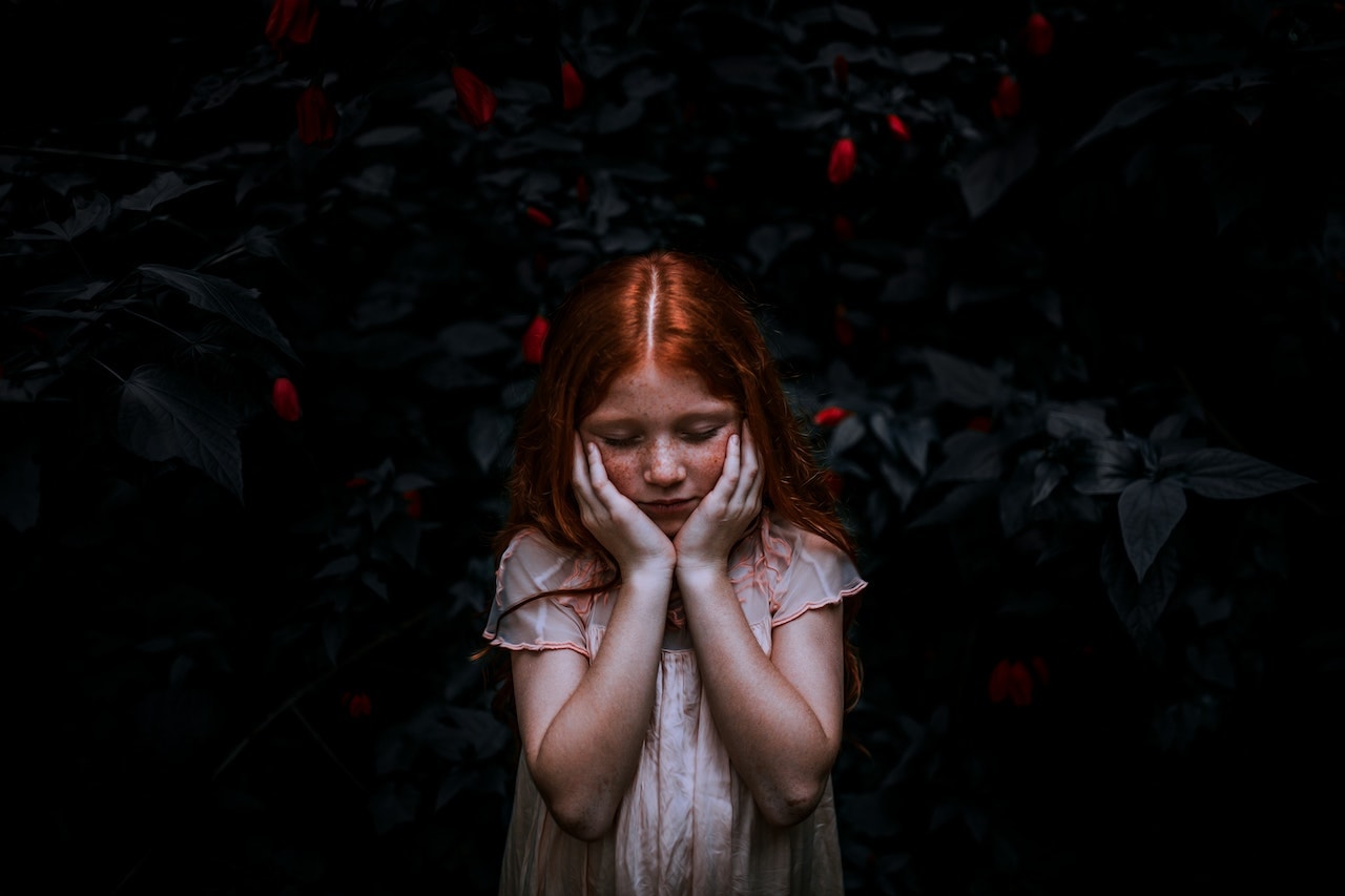 sad child who experienced trauma